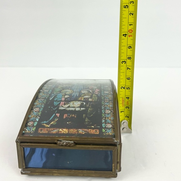 Handcrafted Via Vermont Trinket Jewelry Box Handcrafted Mexico Nativity Scene - Picture 8 of 13